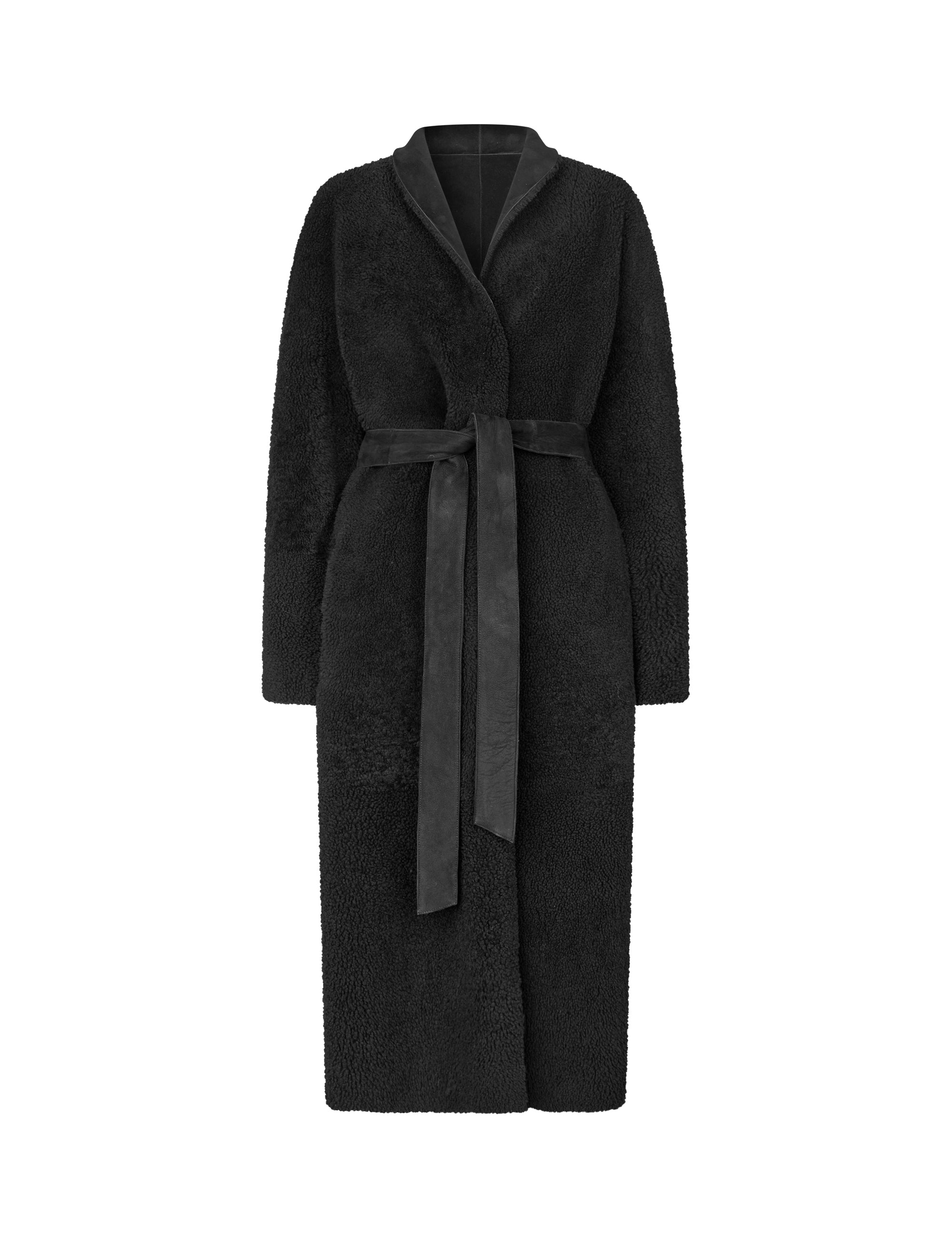 Vanja - K - 82 Black curley suede